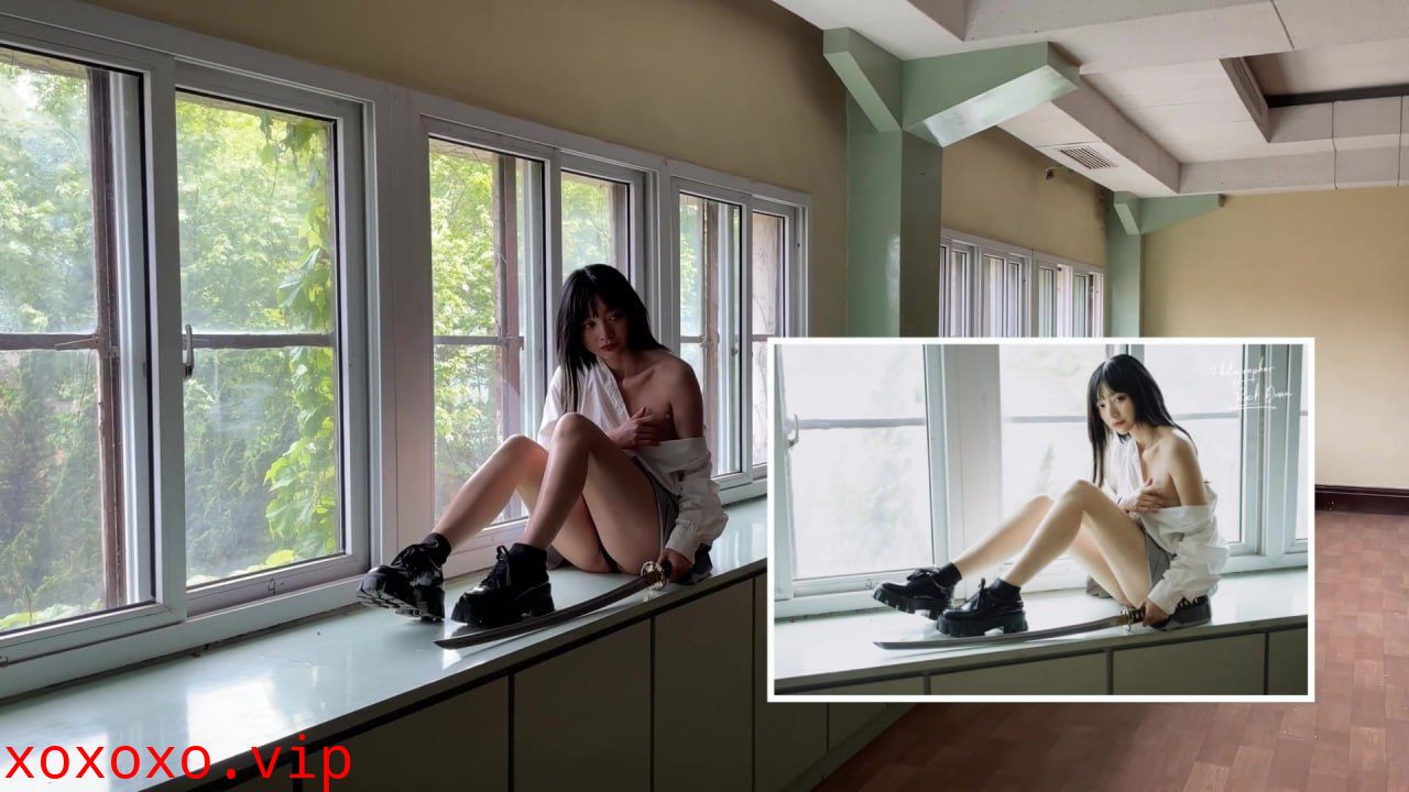 极品美模私拍花絮！闹鬼被遗弃的学校内大尺度拍摄女体诱惑，高颜值清纯模特【橘子】为艺术献身全裸COSER}