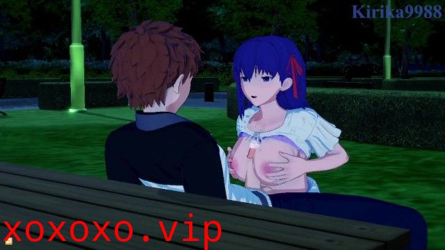 【3D】小樱和希柔晚上在公园里做爱}